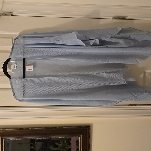 Sonoma Accessories - SONOMA BRAND WOMENS LIGHT BLUE WRAP OR COVERUP ONE SIZE FITS MOST